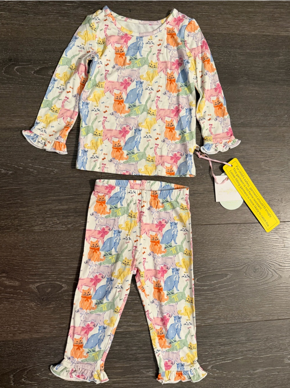SweetHoney Baby Toddler Girl Cat Pajamas